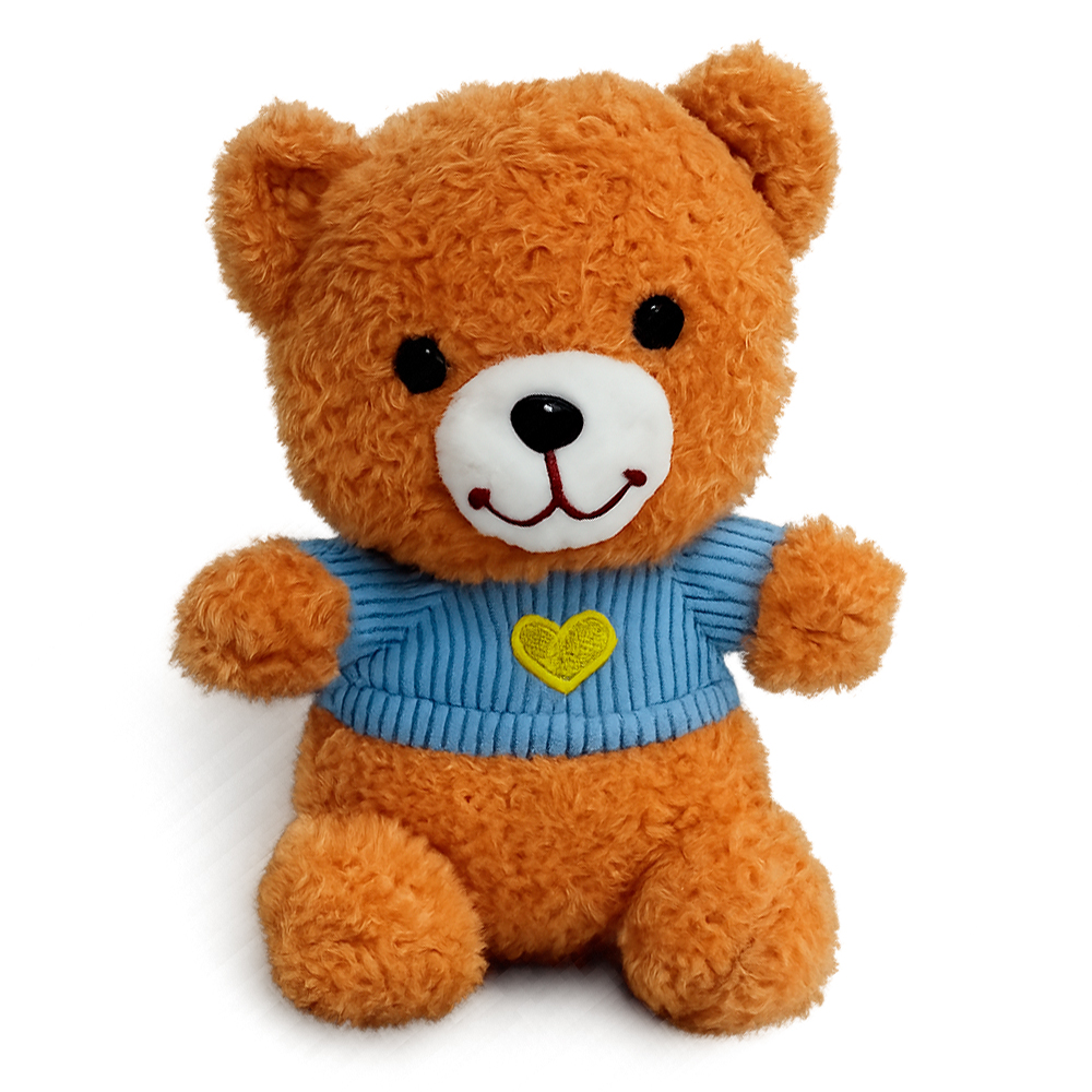 URSO DE PELUCIA COM VENTOSA CORACAO 20X15X12CM