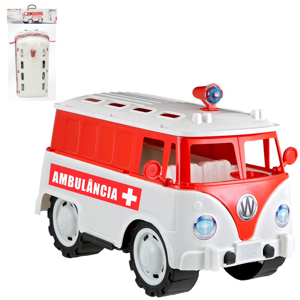 CARRO KOMBICA EMERGENCIA AMBULANCIA RODA LIVRE
