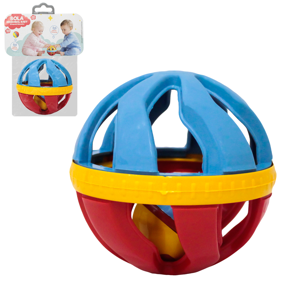 BOLA SENSORIAL BABY EDUCATIVO 9,5CM DE Ø