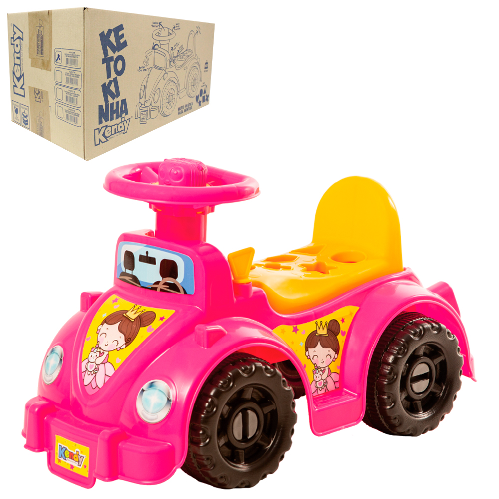 CARRINHO KETOKINHA DIDATICO PRINCESA COM BUZINA + ACESSORIOS