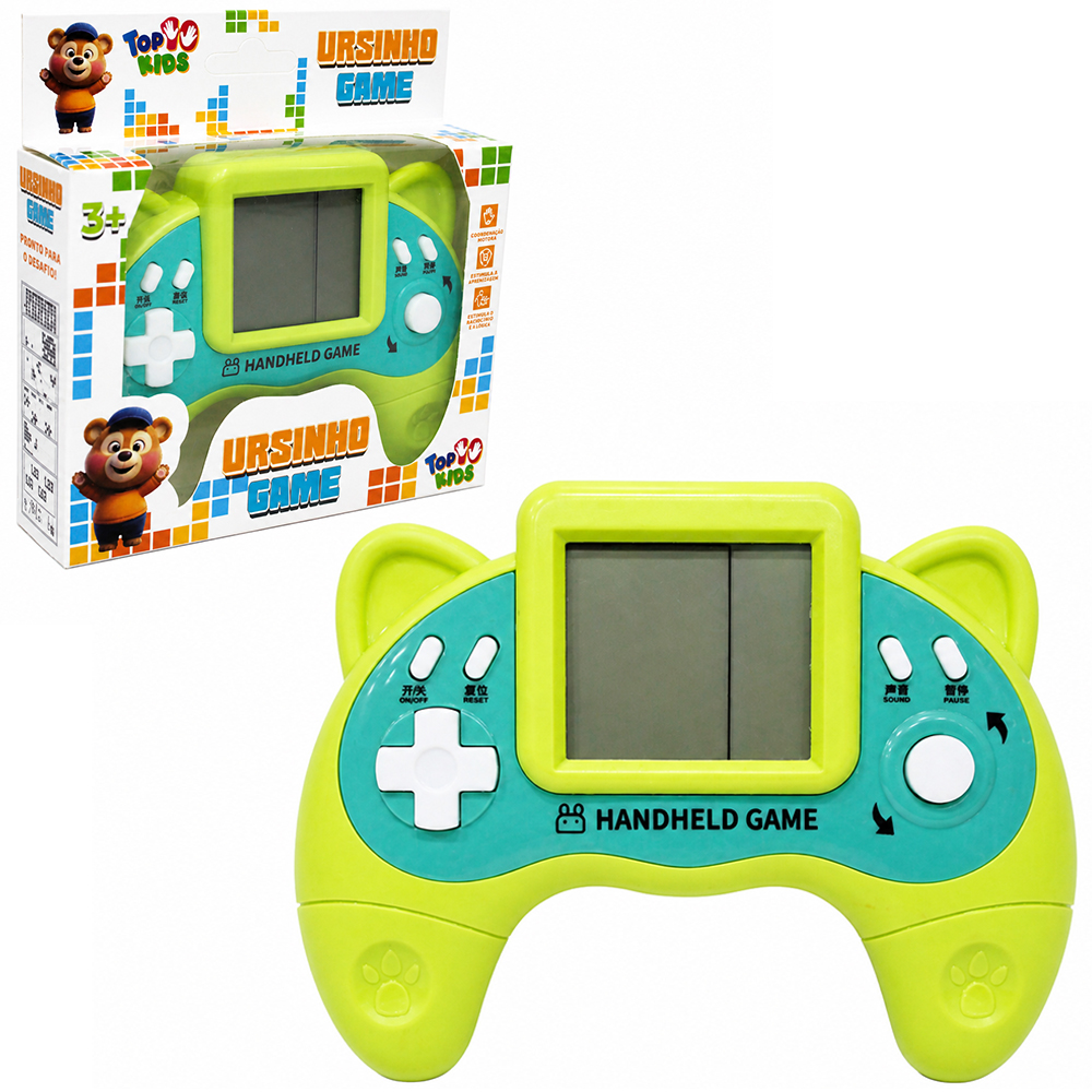 MULTI GAME BRICK GAME URSINHO TOP KIDS A PILHA 14X10,5X3,5CM