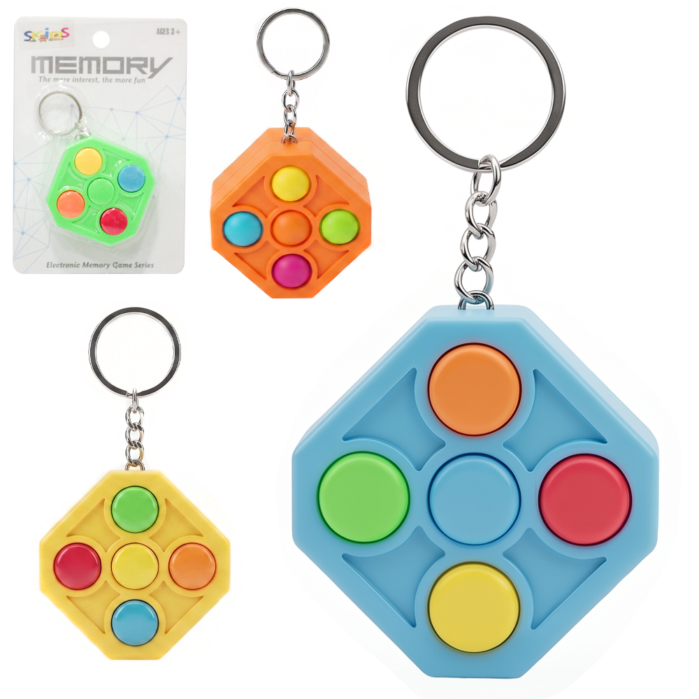 CHAVEIRO JOGO DA MEMORIA COM LUZ SK TOYS A BATERIA 5CM