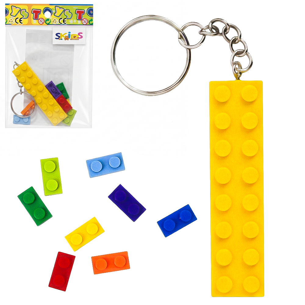 CHAVEIRO BLOCOS DE MONTAR SK TOYS 9 PECAS TLEG 
