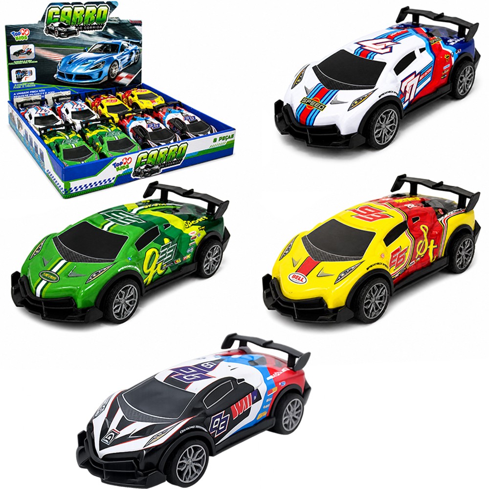 CARRO DE METAL A FRICCAO MUDA DE DIRECAO TOP KIDS DP PLAY