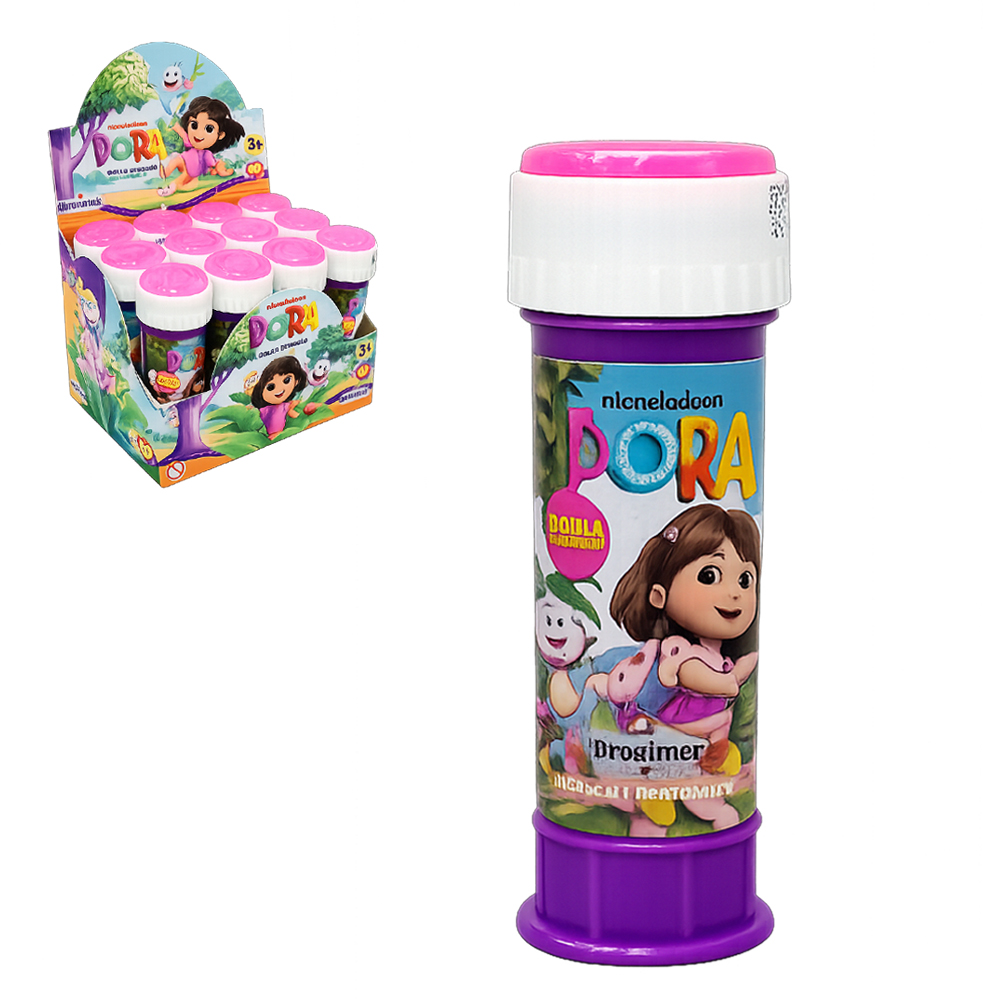 BOLHA DE SABAO DORA COM JOGO 60ML 11,4X3,8CM DE Ø DP PLAY 