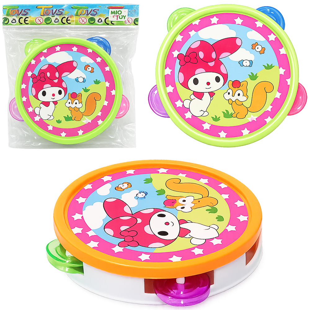 PANDEIRO INFANTIL BICHINHO 14CM DE Ø