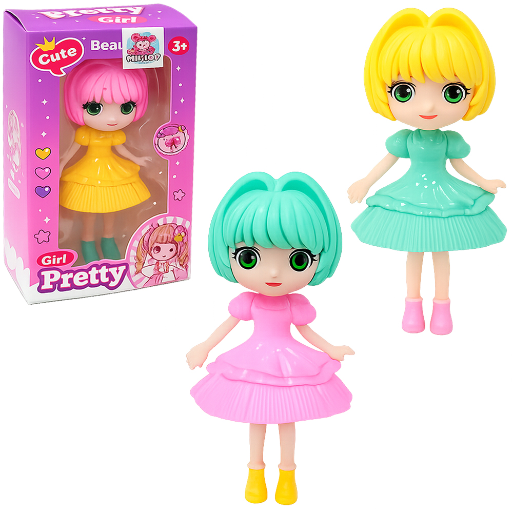BONECA PRETTY GIRL CUTE BEAUTIFUL COM VESTIDO 