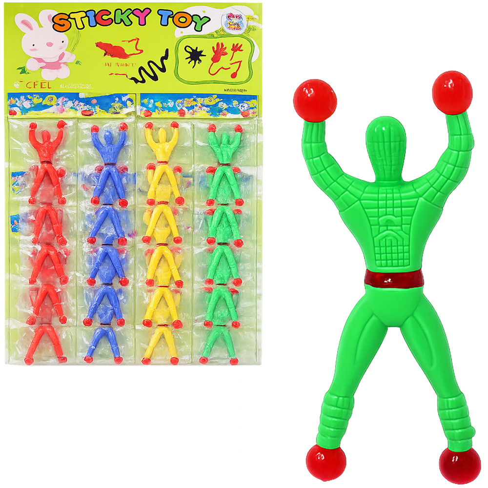 BONECO GRUDA GRUDA STICKY TOY COM 20 PECAS 