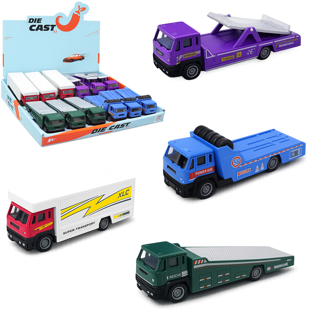 CAMINHAO DE METAL DIE CAST CARS RODA LIVRE DP PLAY 