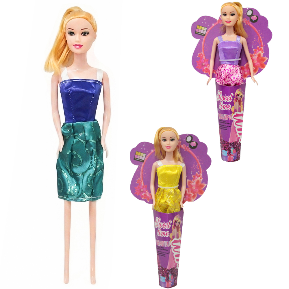BONECA SWEET TIME ARTICULADA COM VESTIDO DP PLAY