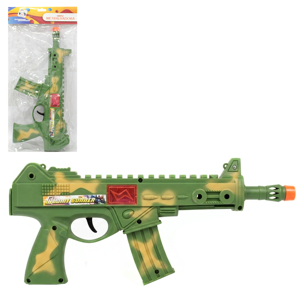 PISTOLA / METRALHADORA MILITARY COM FAISCA