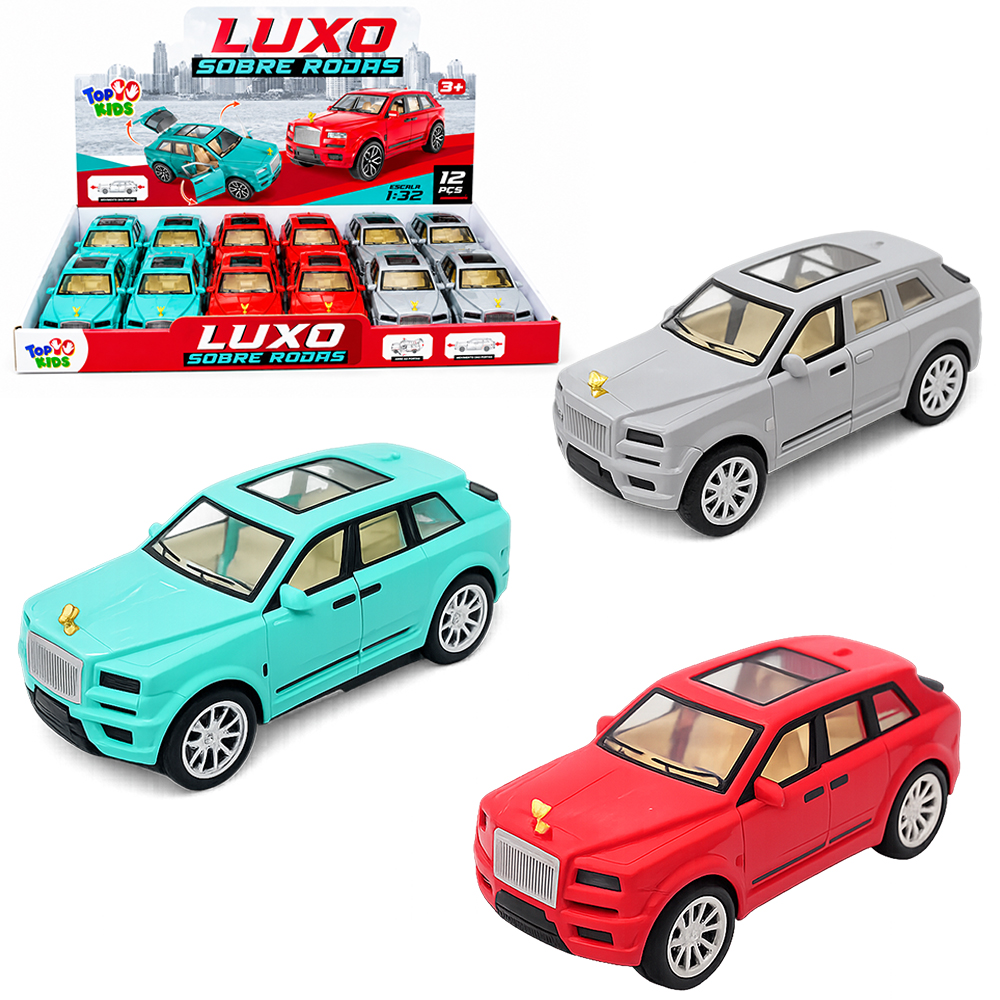 CARRO DE METAL A FRICCAO TOP KIDS 15,5X6,5X5,5CM DP PLAY
