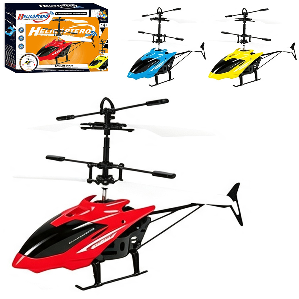 HELICOPTERO DRONE COM SENSOR DE APROXIMACAO RECARREGAVEL USB + LUZ 