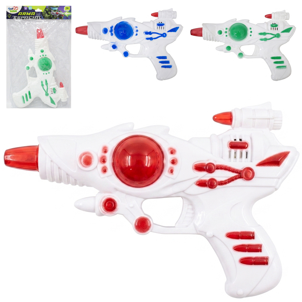 PISTOLA ARMA ESPECIAL COM SOM E LUZ A PILHA TOP KIDS