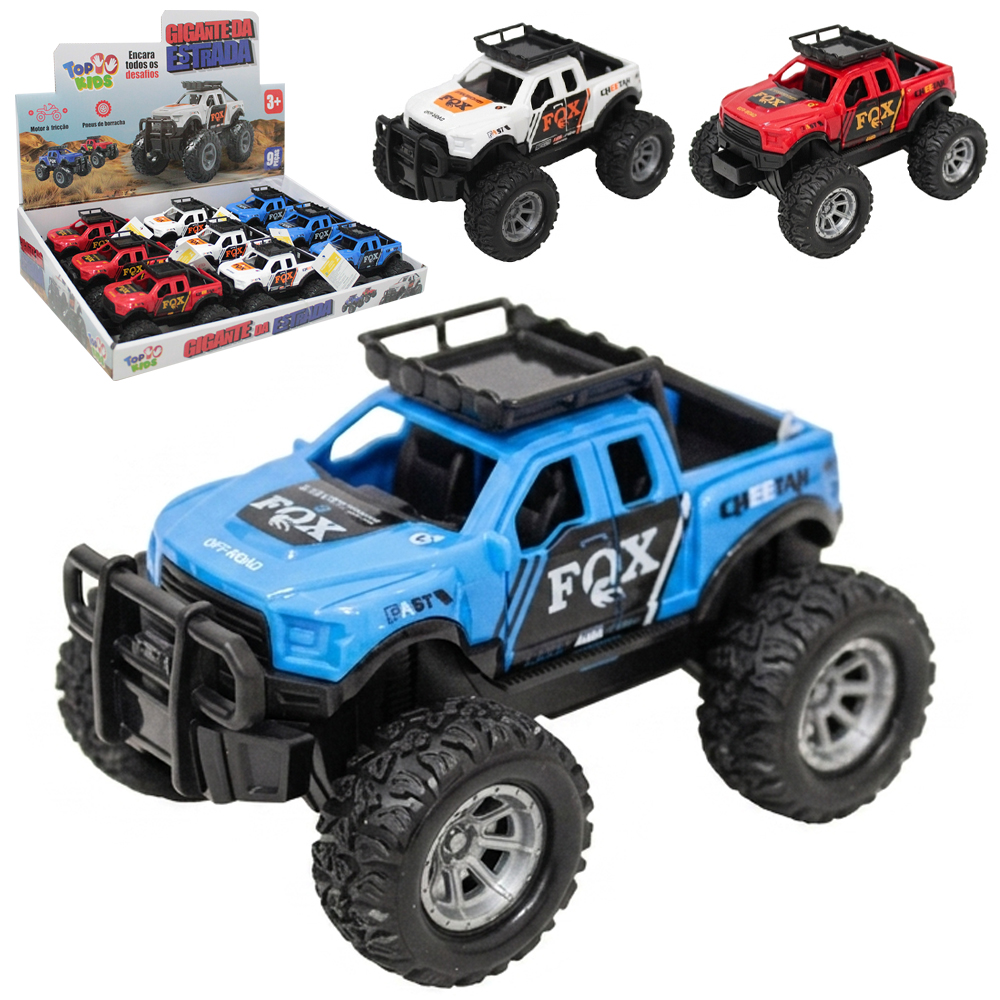 CARRO MALUCO CAMBALHOTA PICK-UP A FRICCAO GIGANTE DA ESTRADA TOP KIDS DP PLAY