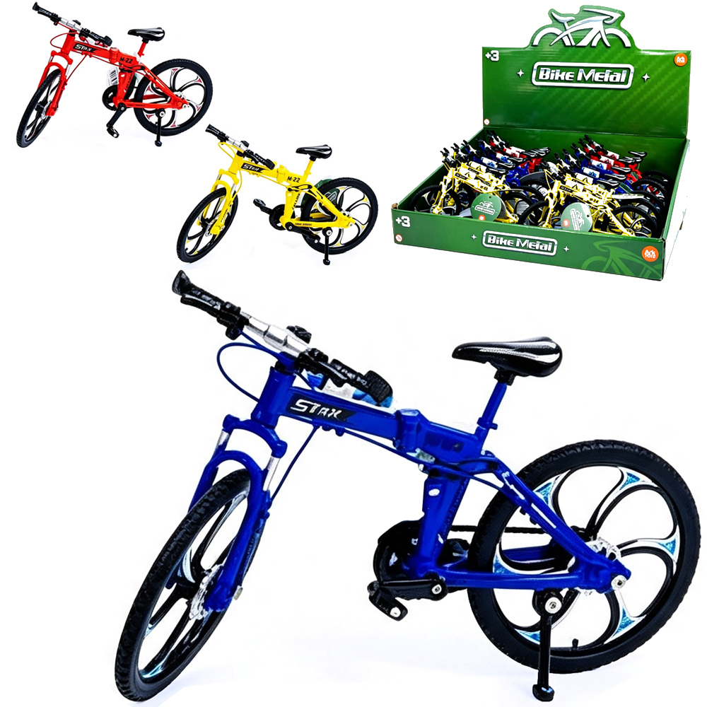 BICICLETA DE METAL DOBRAVEL COLECAO 19,5X12X7CM 