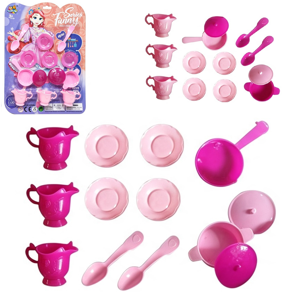 KIT COZINHA INFANTIL COM PANELA + FRIGIDEIRA E ACESSORIOS SERIES FUNNY LOVELY STYLE NEW 13 PECAS 