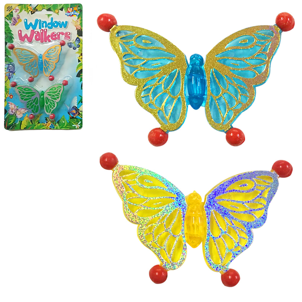 BORBOLETA GRUDA GRUDA WINDOW WALKERS COM 2 PECAS 