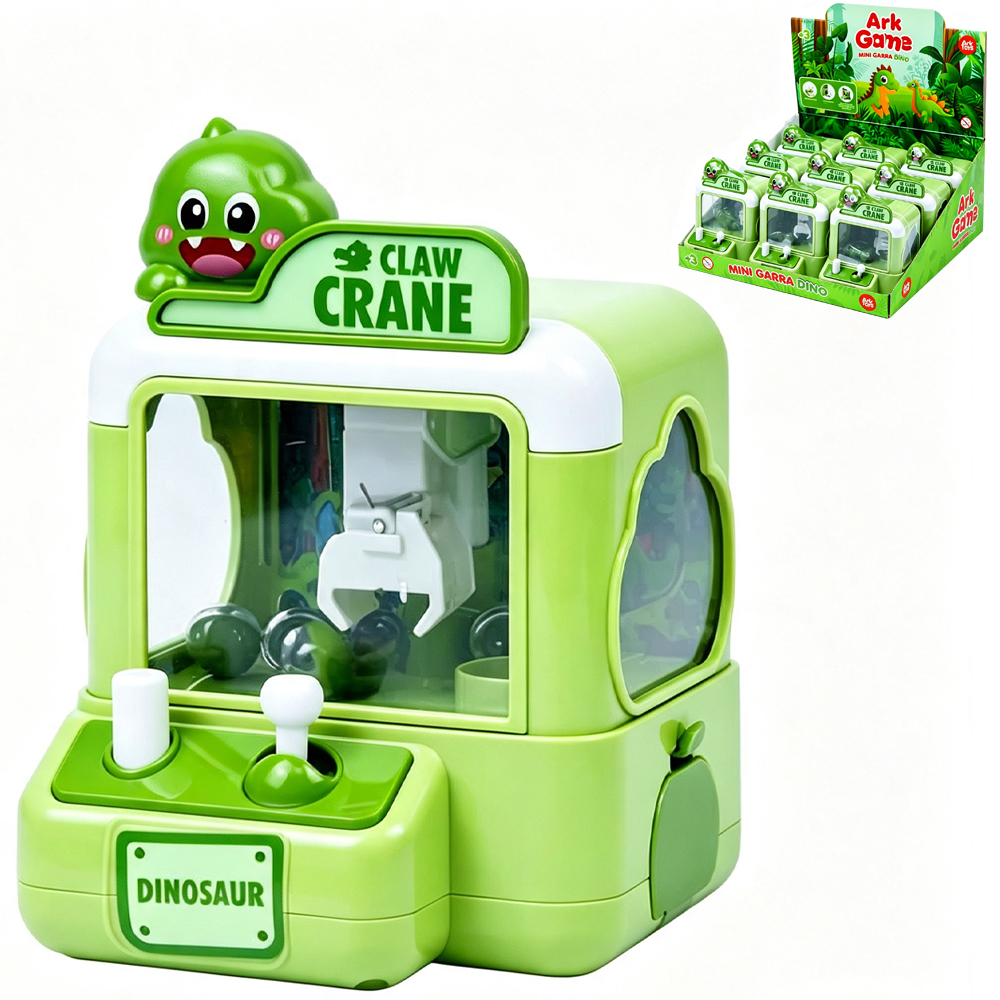 MAQUINA MINI GARRA DINO PEGA BOLINHAS ARK GAME DP PLAY 