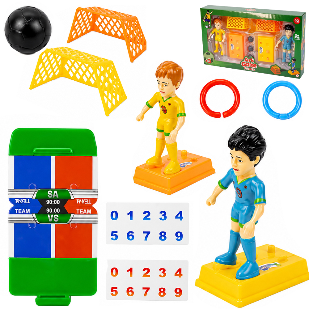 JOGO DE FUTEBOL GOL A GOL COM 2 BONECOS + 2 TRAVES E 3 BOLAS E ACESSORIOS ARK GAME 