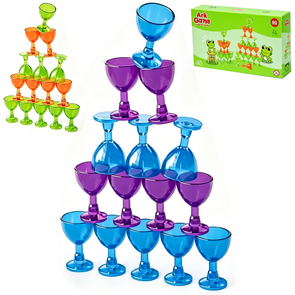 JOGO TORRE DE COPOS ARK GAME COM 20 PECAS 