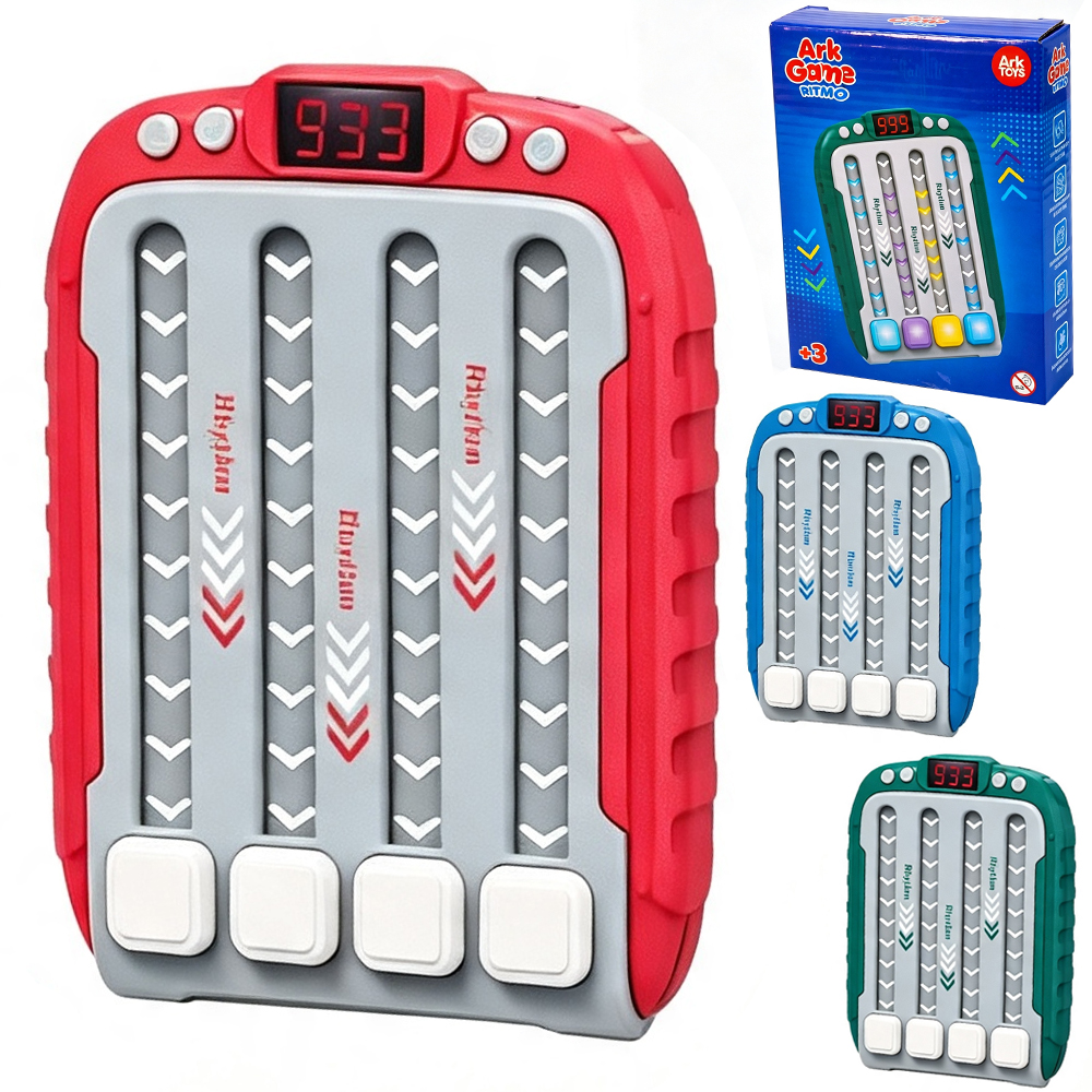JOGO RITMO ARK GAME COM SOM + LUZ A PILHA 15X11X3CM 