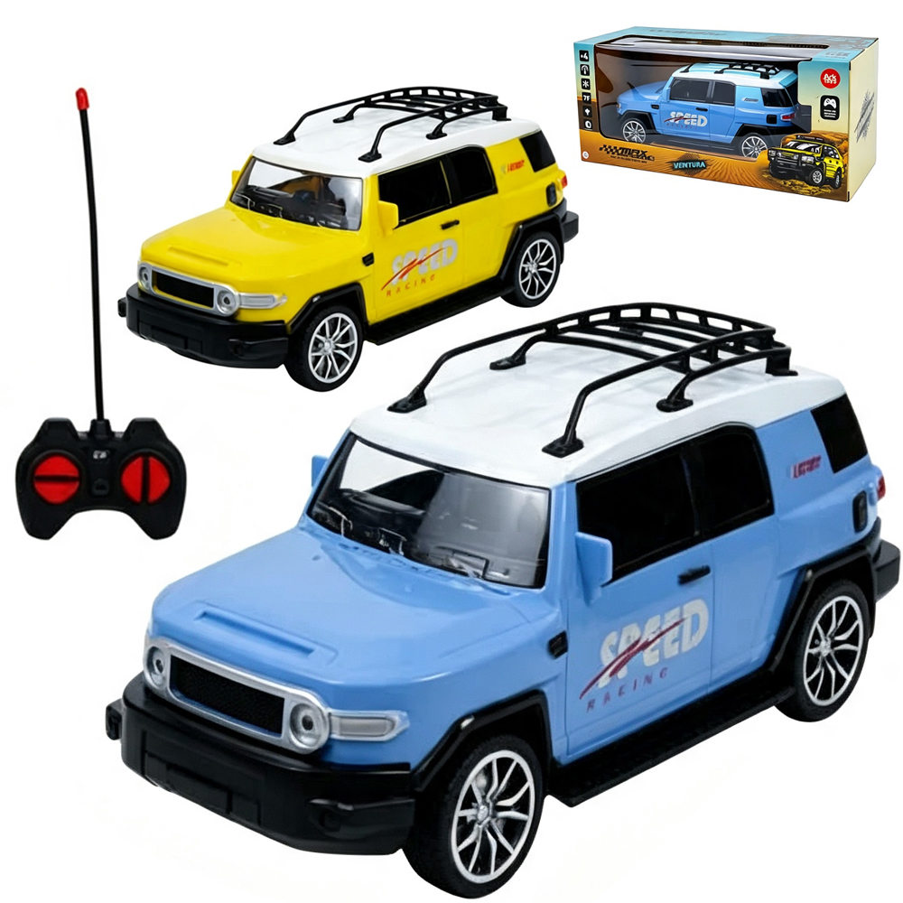 CARRO COM CONTROLE REMOTO SEM FIO AVENTURA MAX SPEED 7 FUNCOES COM LUZ A PILHA 