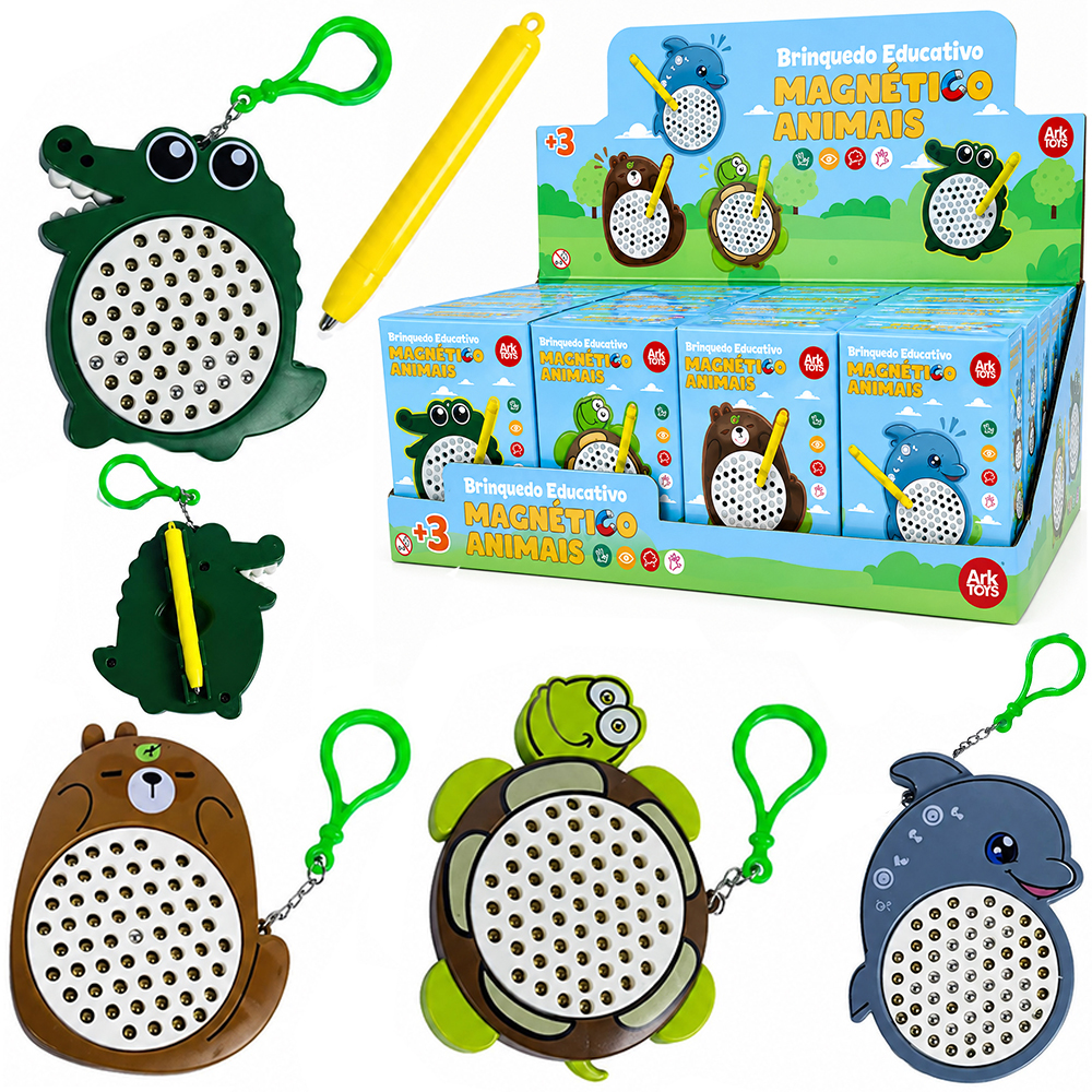 BRINQUEDO EDUCATIVO ANIMAIS MAGNETICO COMCANETA ARK GAME DP PLAY