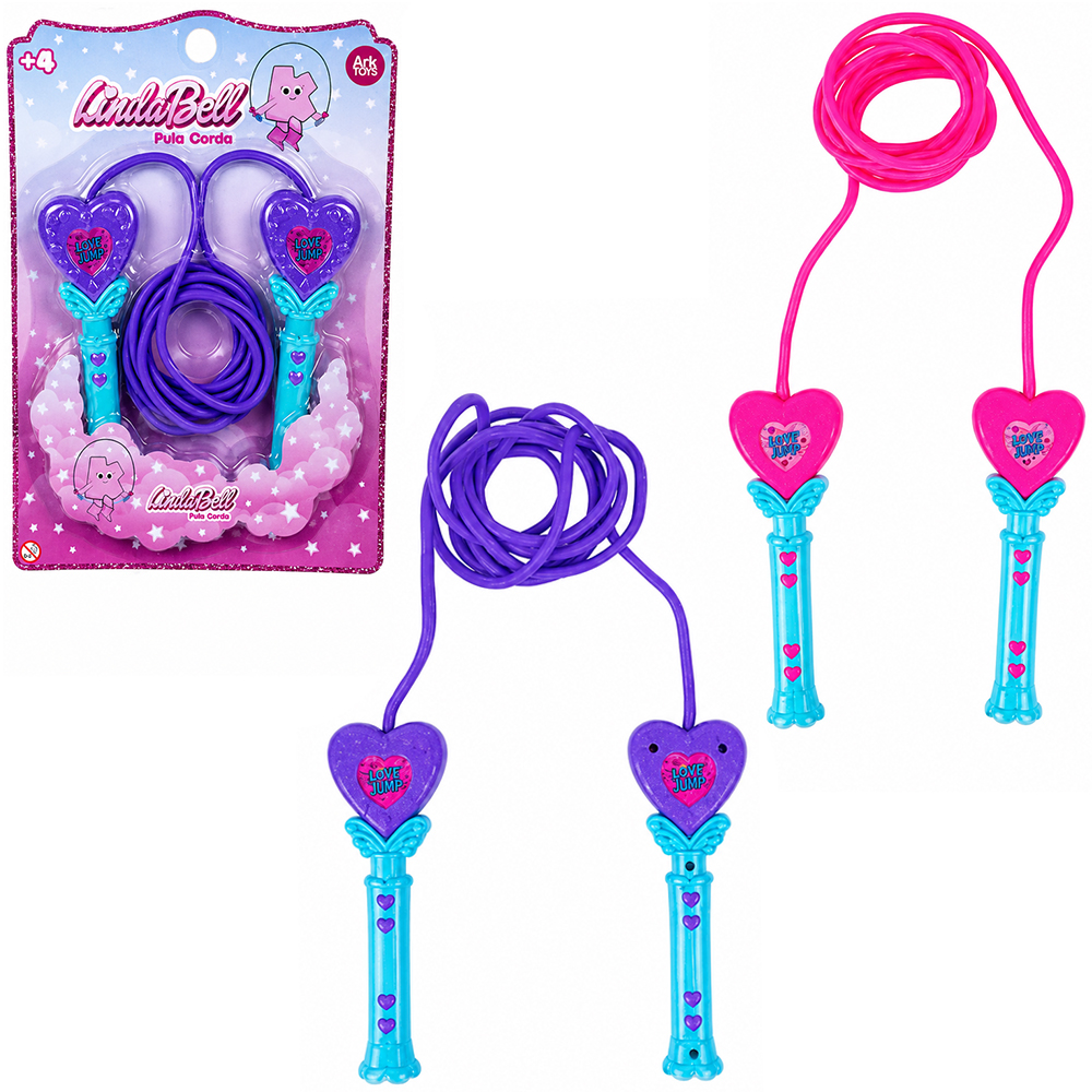 PULA CORDA COM EMPUNHADURAS DE PLASTICO LINDABELL ARK TOYS