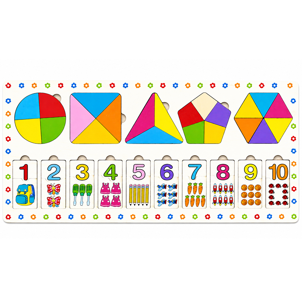 BRINQUEDO EDUCATIVO APRENDIZAGEM DE MADEIRA ARK TOYS 38X18CM