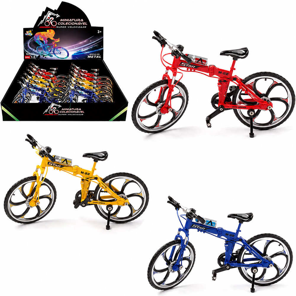 BICICLETA DE METAL MINIATURA COLECIONAVEL DP PLAY 