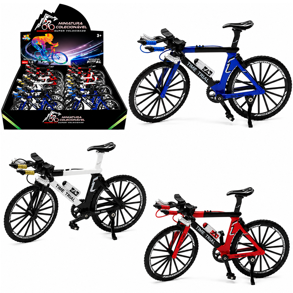BICICLETA DE METAL MINIATURA COLECIONAVEL DP PLAY 