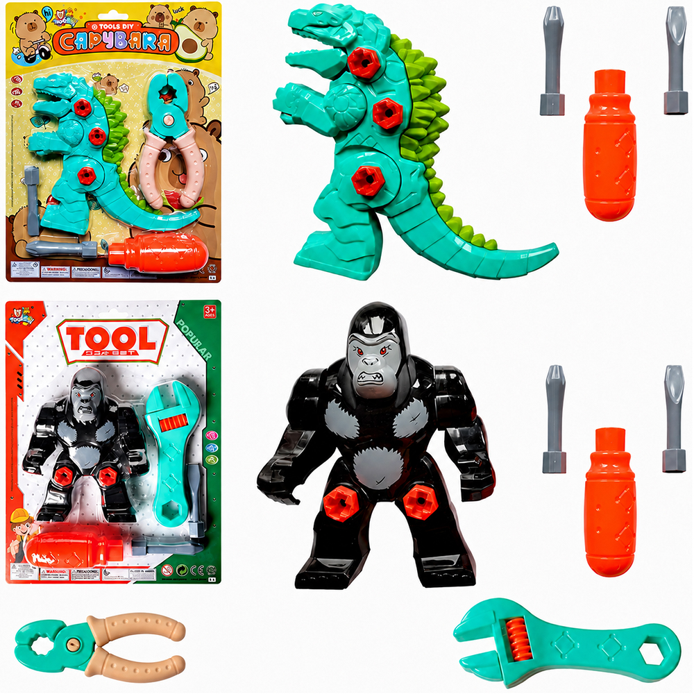 KIT FERRAMENTA INFANTIL MONSTRO SORTIDOS MONTA MONTA