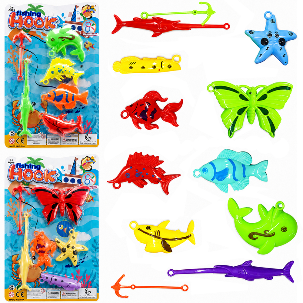 VARINHA PEGA PEIXE COM 6 PECAS FISHING HOOK