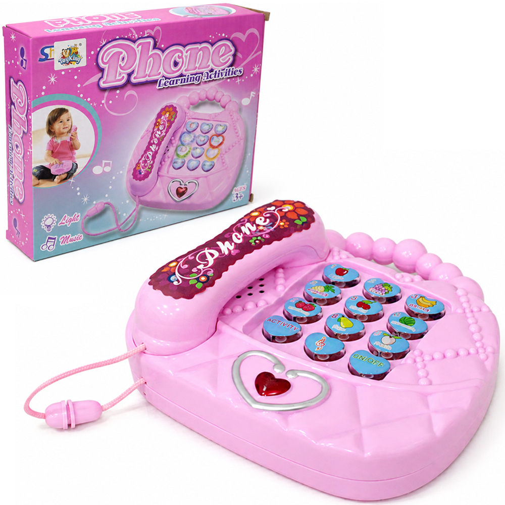 TELEFONE MUSICAL INFANTIL PHONE COM LUZ A PILHA