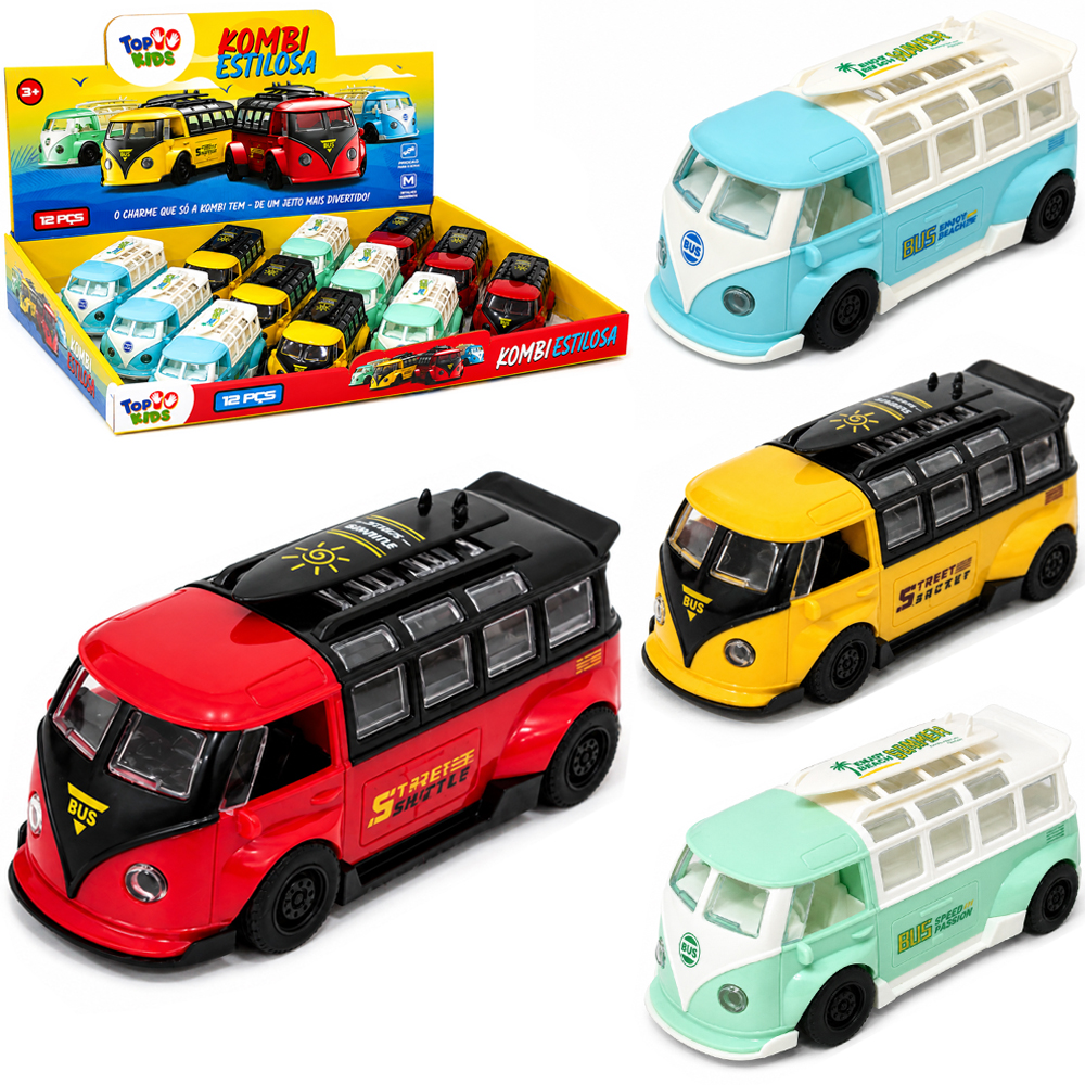 CARRO KOMBI ESTILOSA A FRICCAO TOP KIDS DP PLAY 14X6,5X6CM