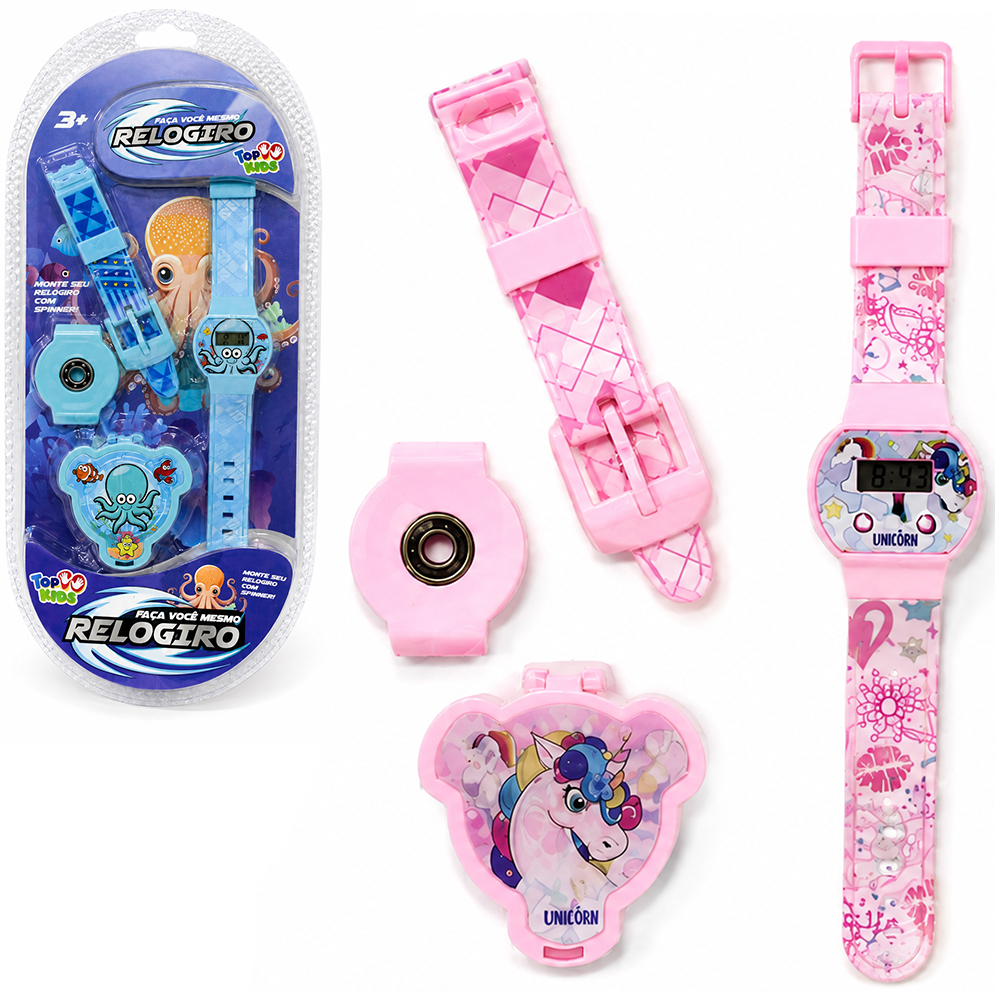 RELOGIO DE PULSO SPINNER A BATERIA TOP KIDS