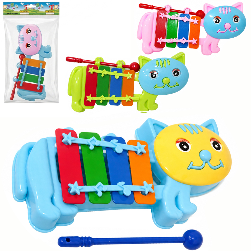 XILOFONE MUSICAL INFANTIL BICHINHO 15X8CM 