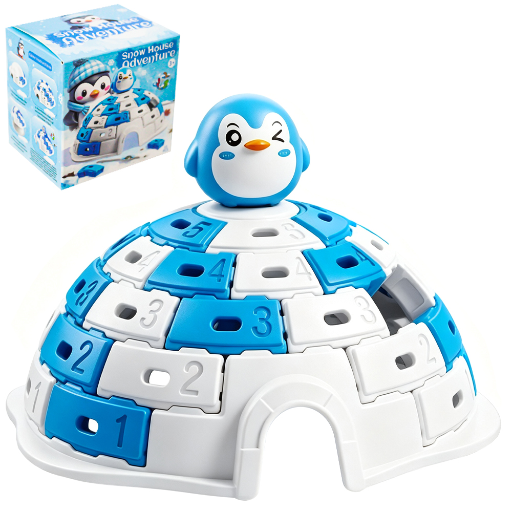 JOGO ARMADILHA IGLU PINGUIM SNOW HOUSE ADVENTURE X-CELL 53 PECAS 