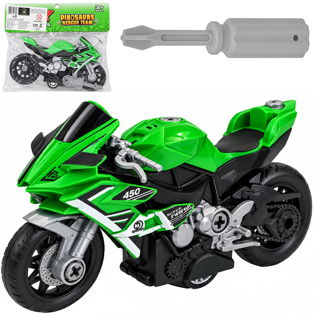 MOTO A FRICCAO MONTA E DESMONTA DIDATICO COM ACESSORIO X-CELL