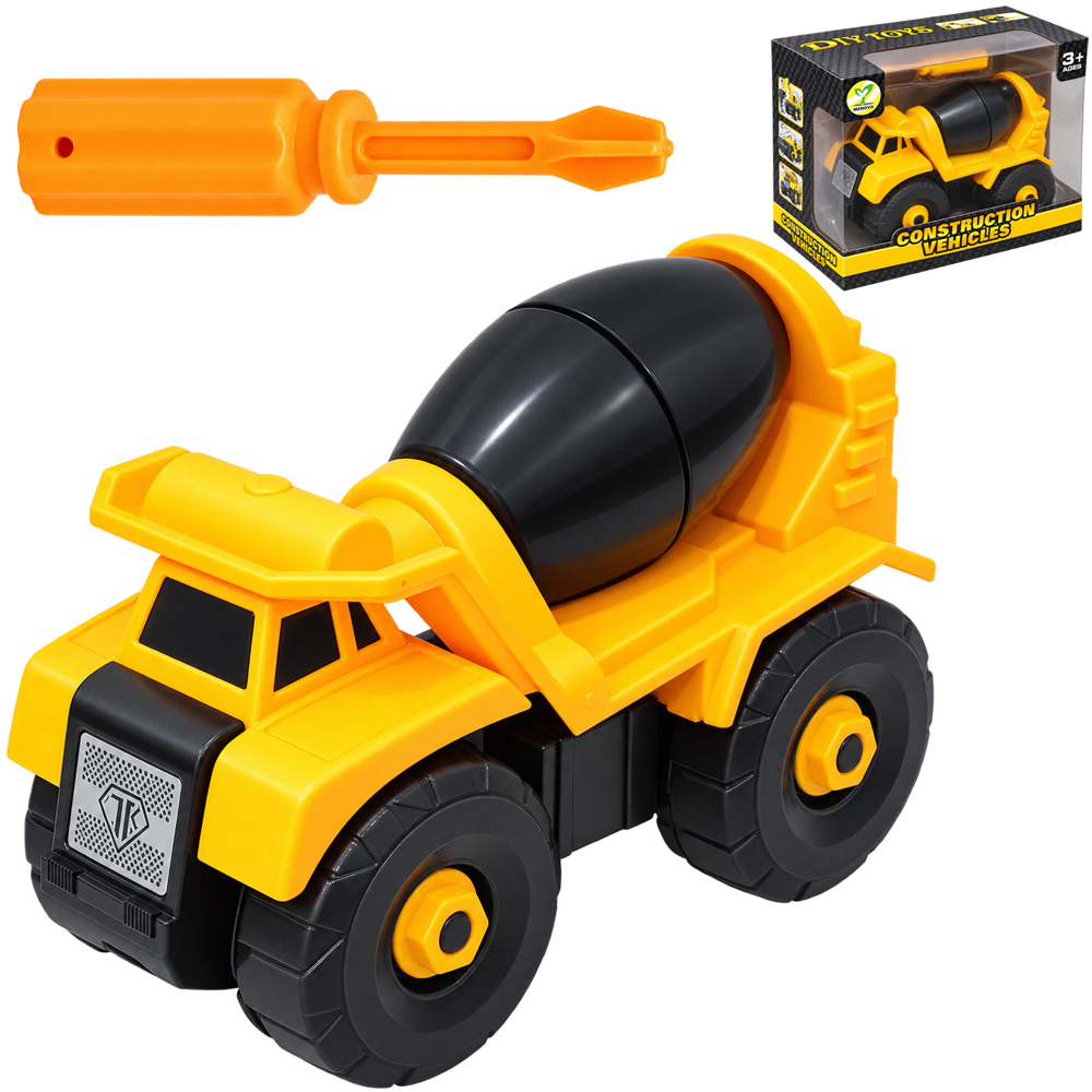 CAMINHAO BETONEIRA MONTA E DESMONTA DIDATICO COM ACESSORIO X-CELL