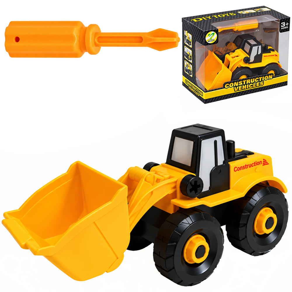 TRATOR PA CARREGADEIRA MONTA E DESMONTA DIDATICO COM ACESSORIO X-CELL