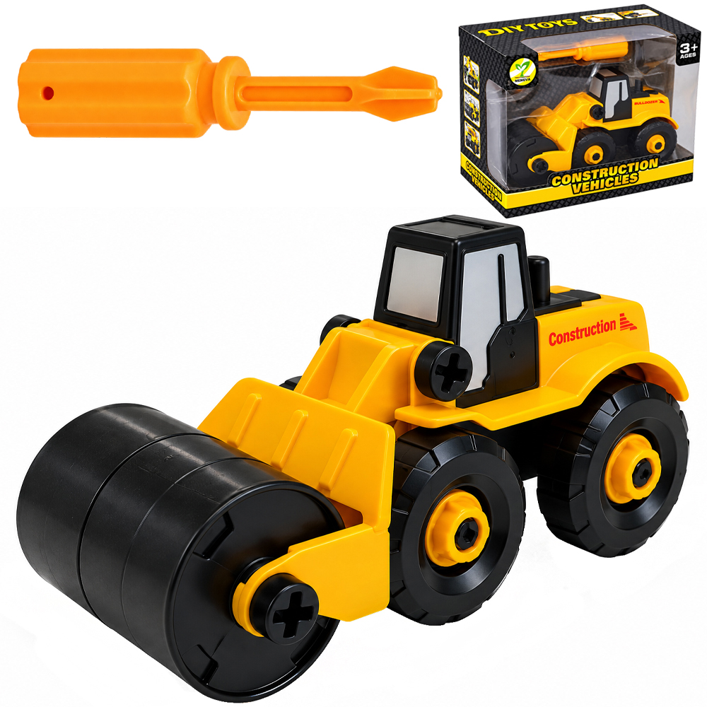 TRATOR ROLO COMPRESSOR MONTA E DESMONTA DIDATICO COM ACESSORIO X-CELL