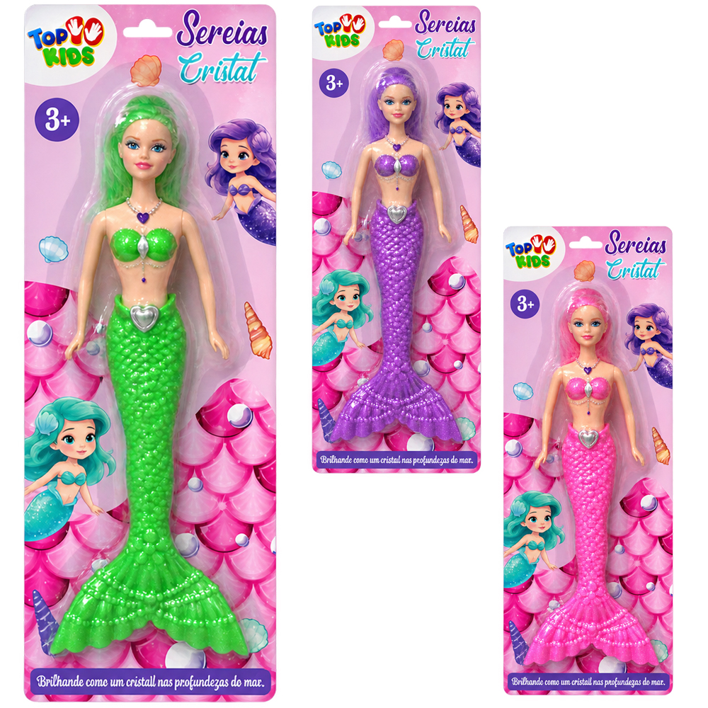 BONECA SEREIA CRISTAT COM LUZ A BATERIA TOP KIDS