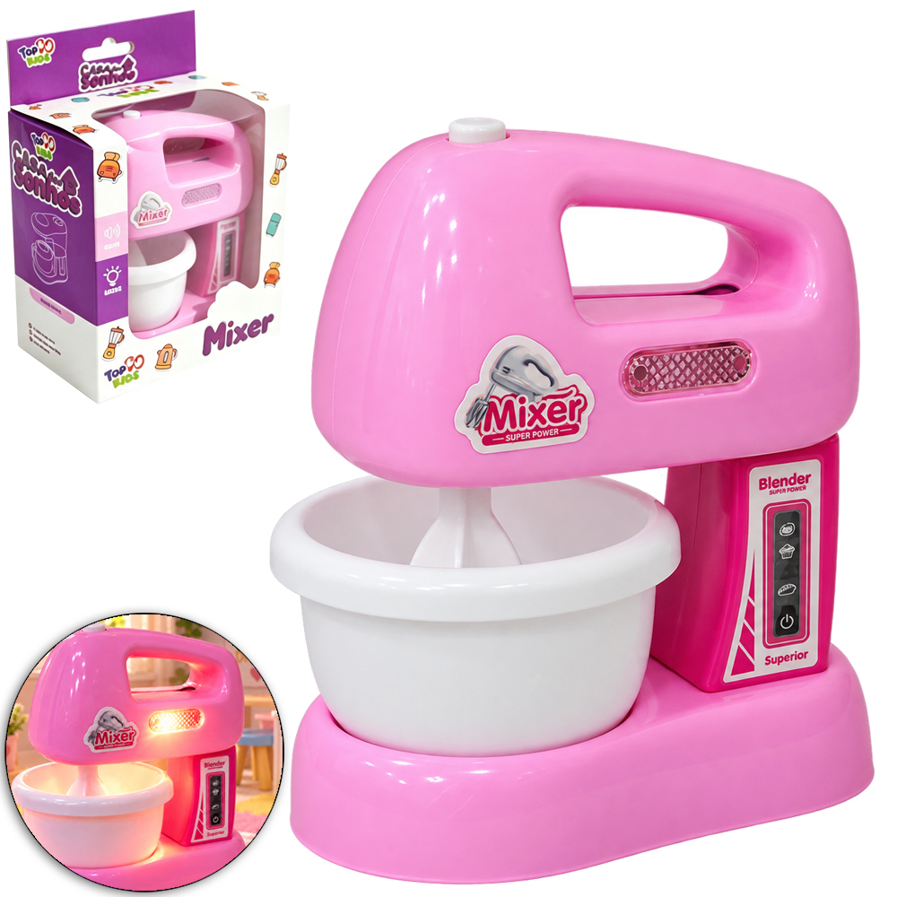 MINI BATEDEIRA INFANTIL COM LUZ CASA DOS SONHOS TOP KIDS A PILHA