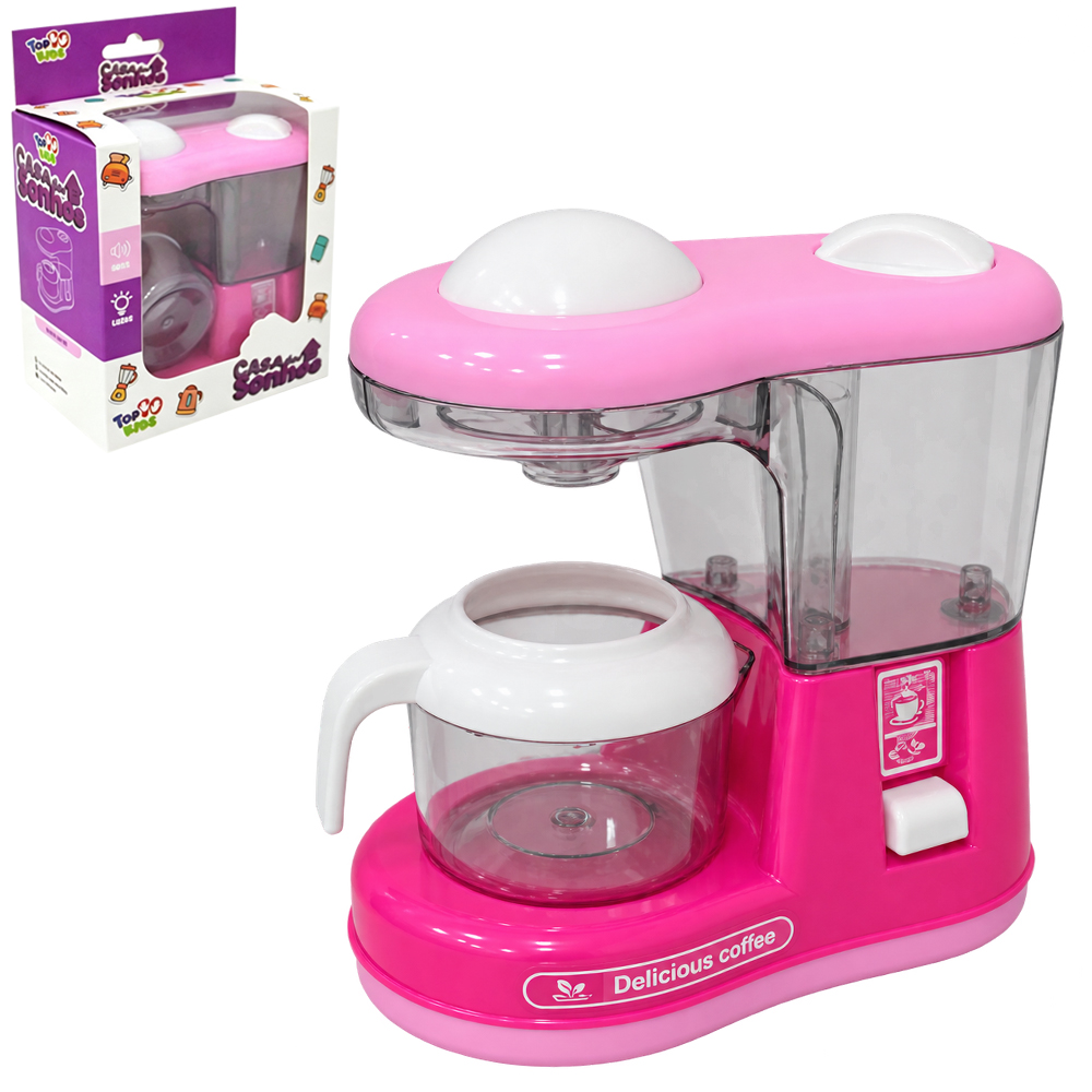 MINI CAFETEIRA INFANTIL COM LUZ CASA DOS SONHOS TOP KIDS A PILHA