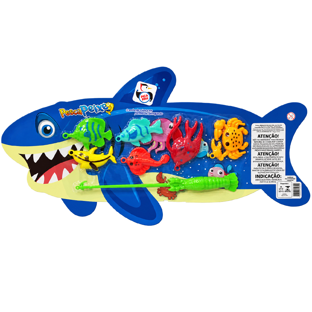 VARINHA PEGA PEIXE COM 6 PECAS PESCA PEIXE