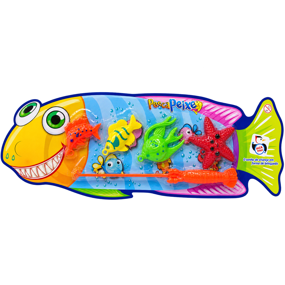 VARINHA PEGA PEIXE COM 4 PECAS PESCA PEIXE