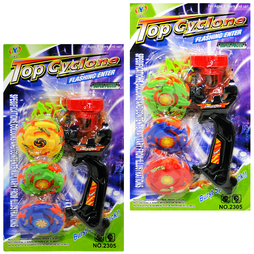 Pião Lançador Beyblade Top Cyclone