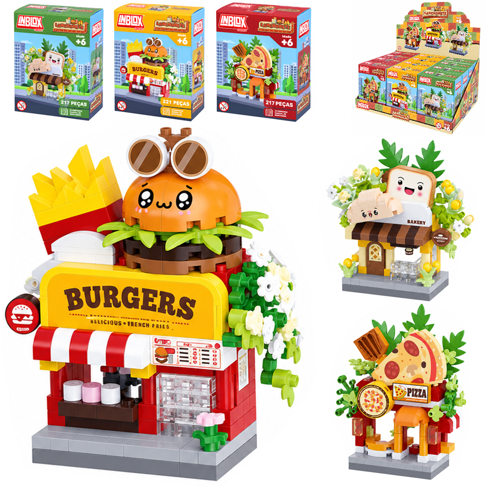 BLOCOS DE MONTAR INBLOX MINI LANCHONETE TLEG DP PLAY